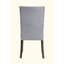Ensemble de 2 chaises d'appoint Merel en lin gris et chêne gris