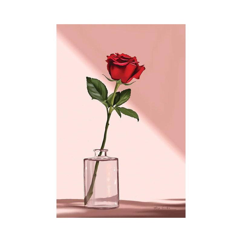 Rose by Elza Fouche - Gallery-Wrapped Canvas Giclée on Canvas, 101.6 cm H x 66.04 cm W x 1.91 cm D, Wrapped Canvas