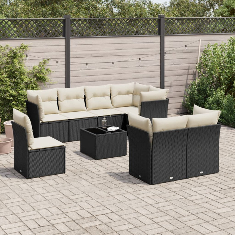 Ensemble de coussins en rotin Vidaxl