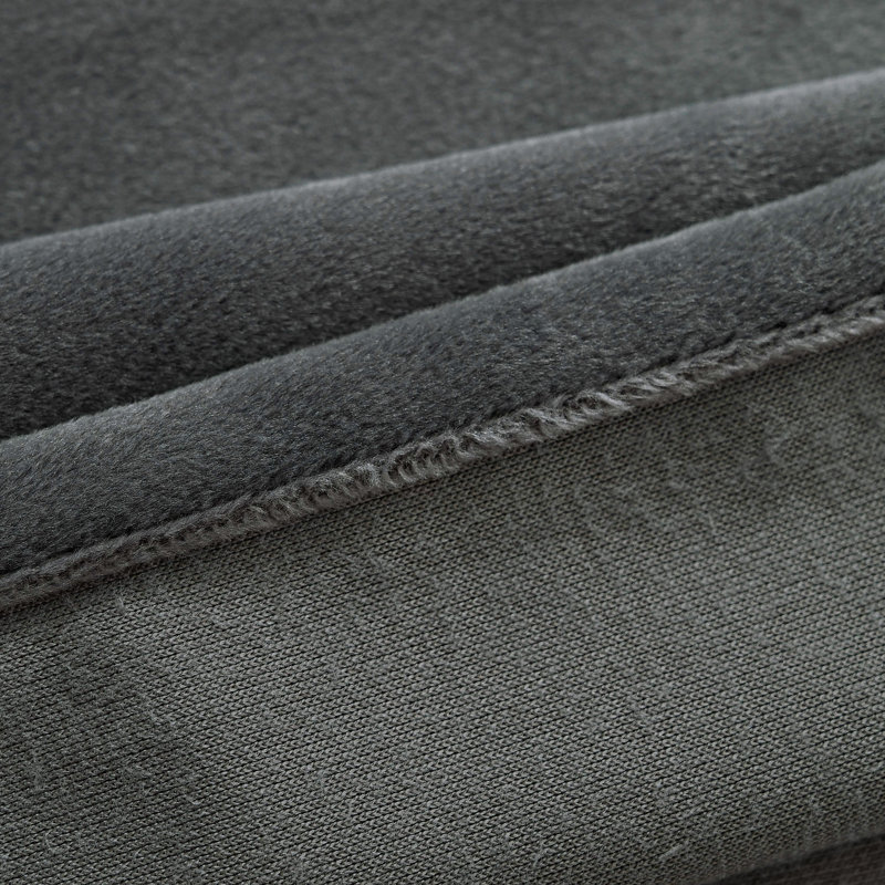 4Pcs Velvet Solid Color Metal Grommets Room Darkening Curtain Panels (Set of 4), 42" W x 84" L, Dark Gray