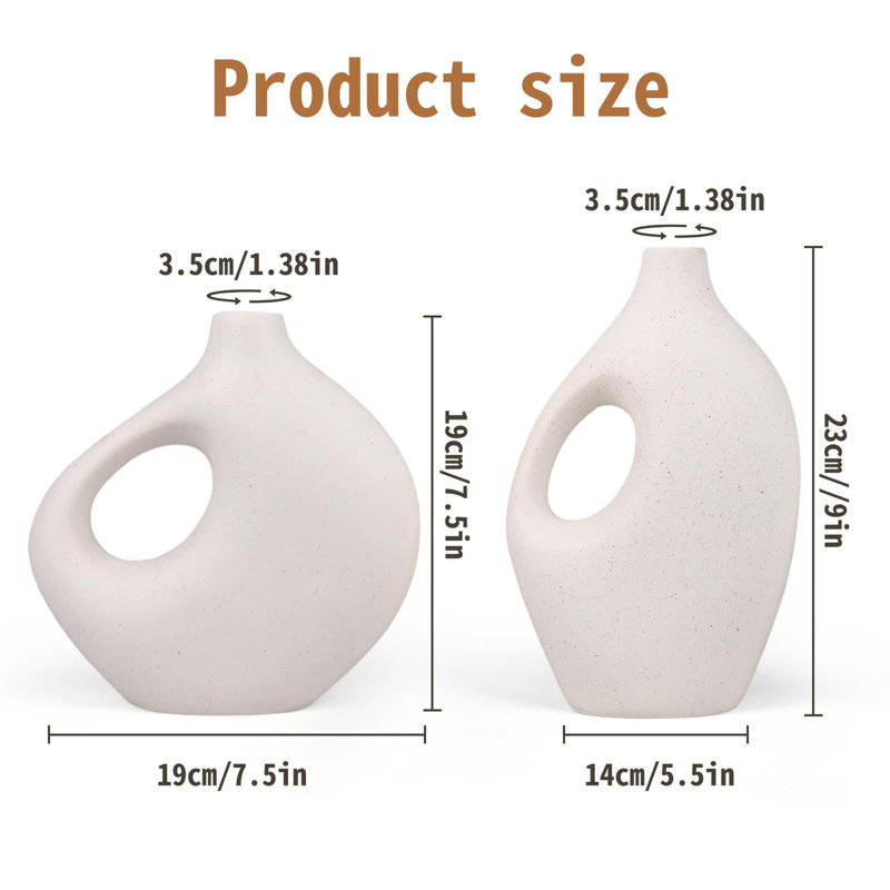 Crystina Stoneware Floor Vase