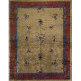 Antique Large Wool - Manchester Ivory Beige Cream White Hand Knotted Pile Rug