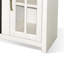 Console média Gery avec foyer encastré, 76 po, 2 armoires, blanc-118123964
