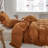 Linen Ruffled Duvet Cover Set-719121907-696302582