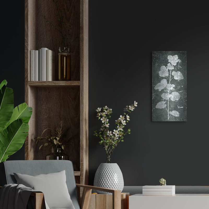 Ivy Bronx «Botanical Inversion» par Svetlana Aleynikova, art mural en métal, H 24 po x l 12 po