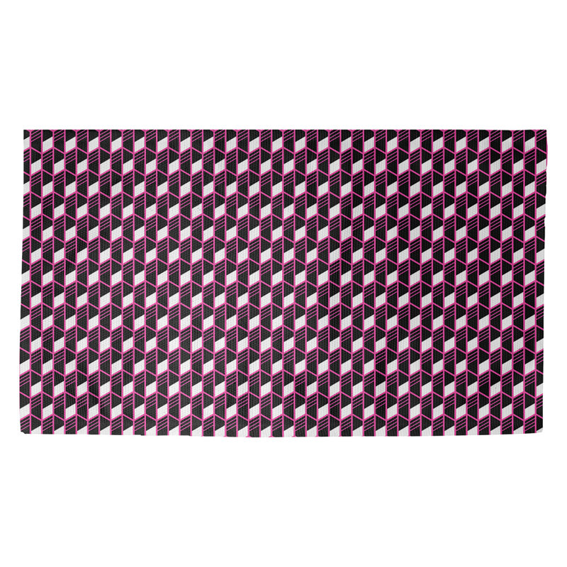 Avicia Indoor Doormat, Rectangle 2'1.5" x 3'6", Purple/Black