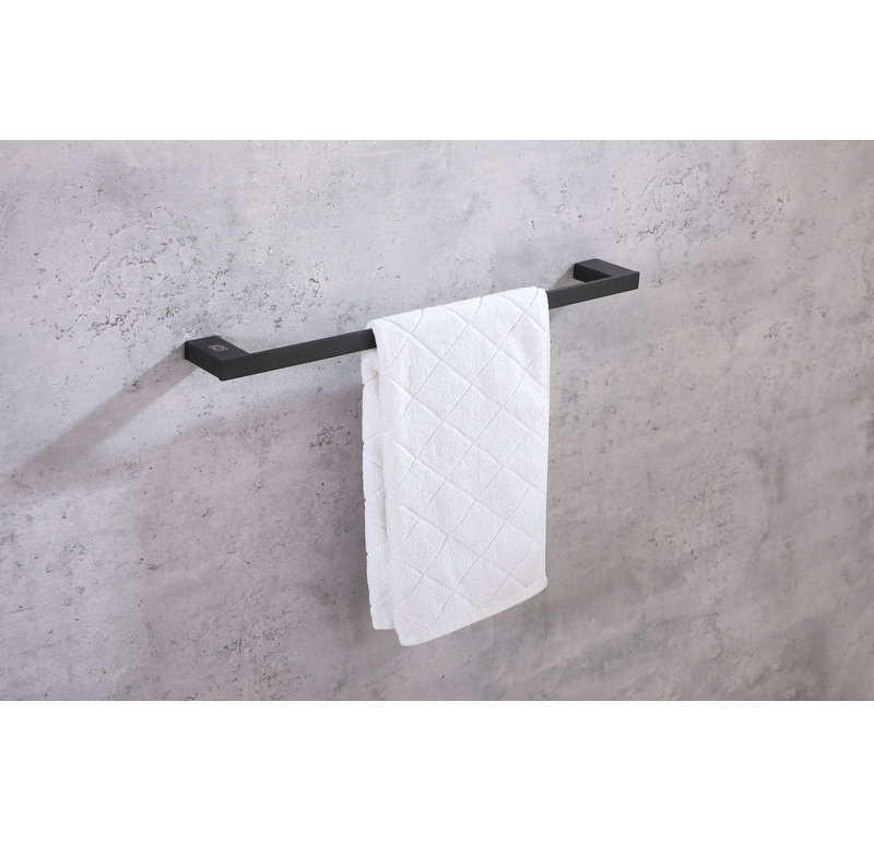 Matte Black Stainless Steel 2-Piece Bathroom Hardware Set