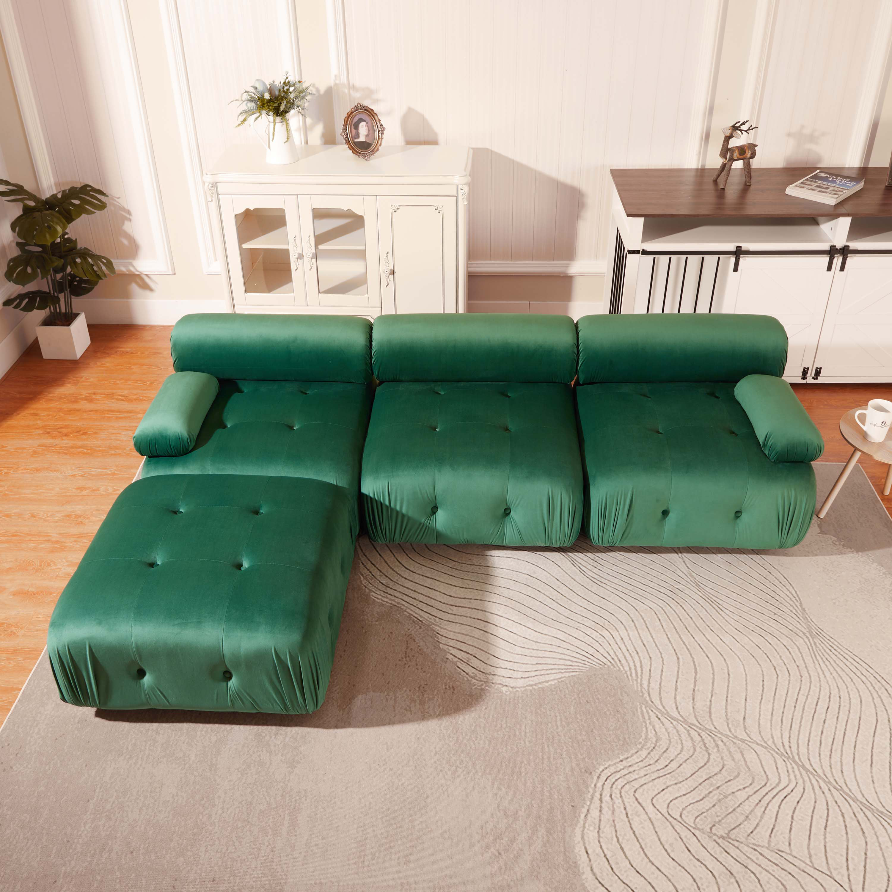 Latitude Run® Modular Sectional Sofa Couch, Modern L Shaped Cloud Couch