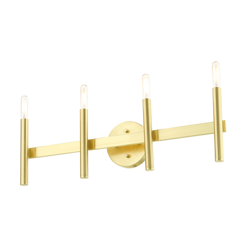 Copenhagen Satin Brass 4-Light ADA Compliant Vanity Sconce