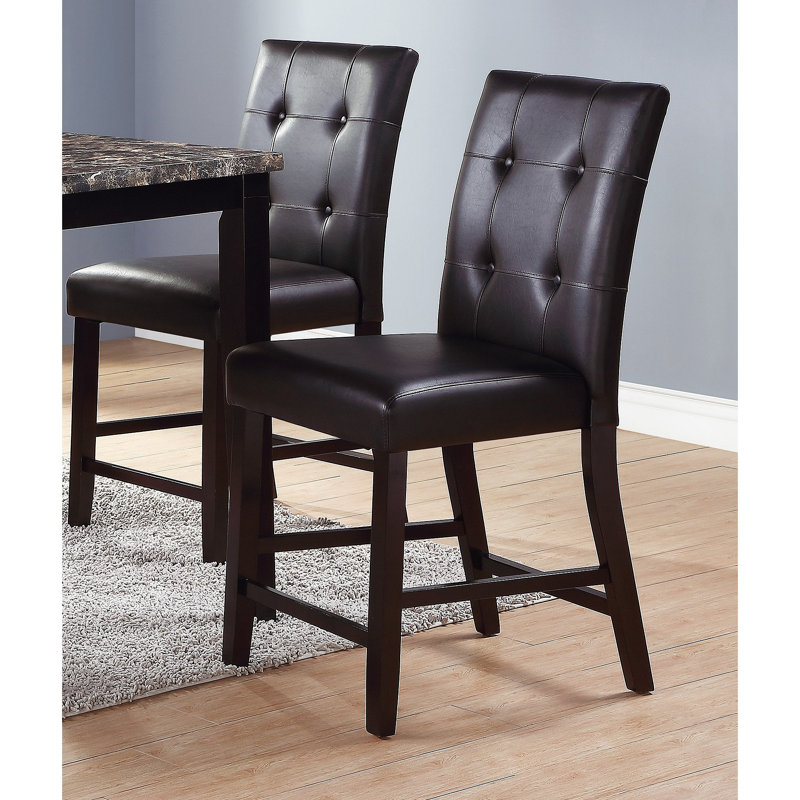 Ensemble de 2 chaises de salle à manger à hauteur de comptoir de style contemporain
