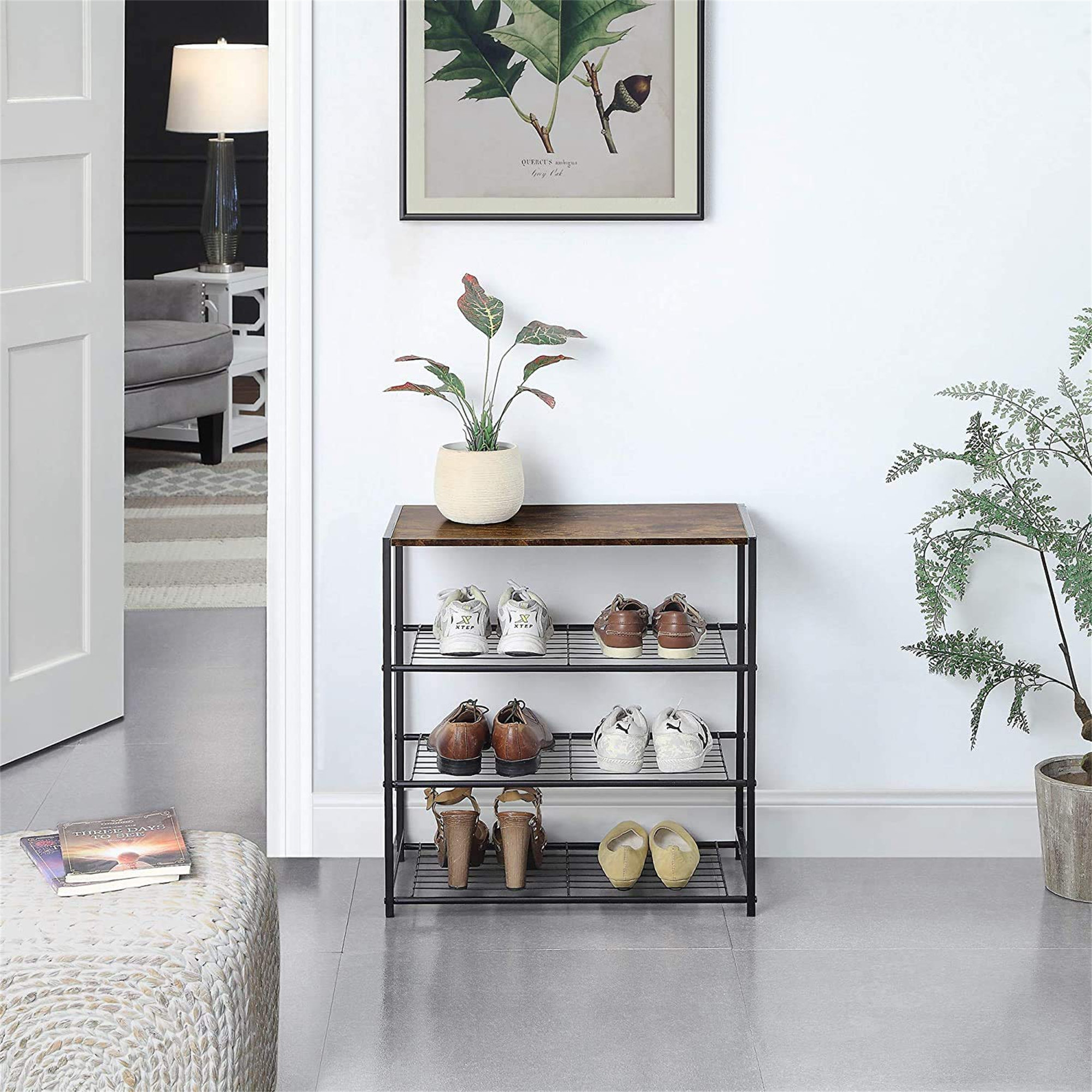 Borough Wharf 4 Tier 12 Pair Shoe Rack Wayfair