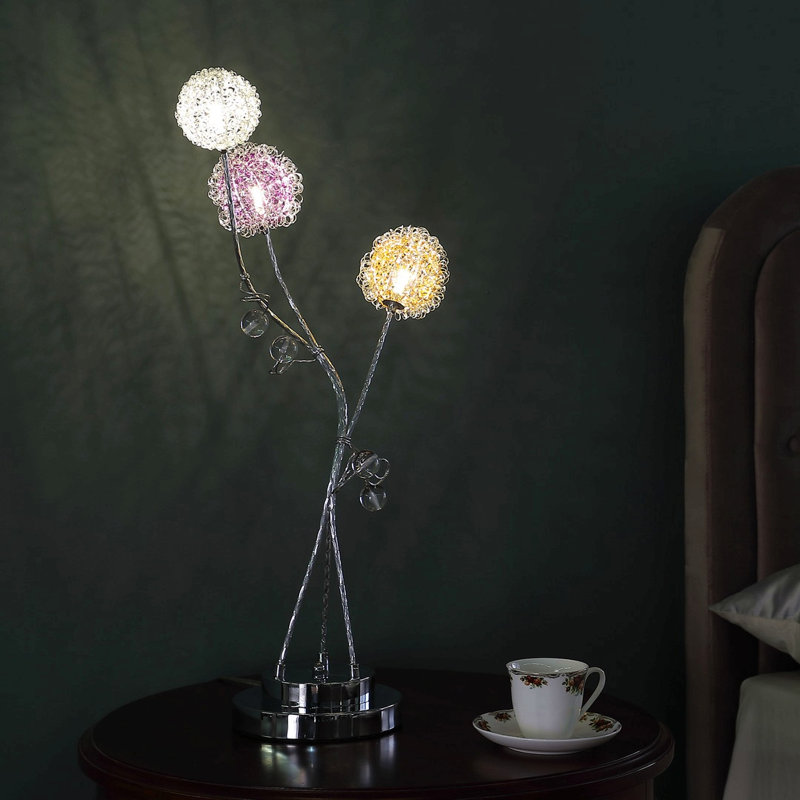 Lampe de table 28 po en aluminium à DEL 28 po
