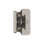 Charnière d'armoire double amovible en nickel satiné 1/4 de pouce (6 mm) - 1 paire
