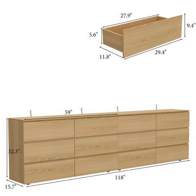 12 Drawer Dresser