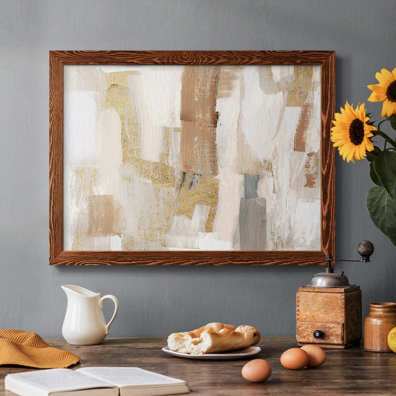 Quartz doré I - Toile tendue avec châssis rustique_47185, Érable, H 22 po x l 32 po x P 1,5 po