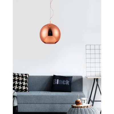 Stalybridge 1 - Light Copper Sphere Pendant