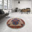 Tapis marocain rouge / argent / bleu-115669462