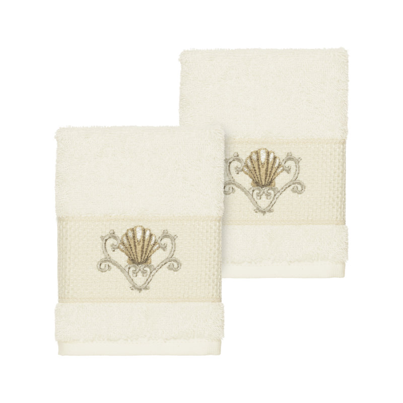 Gant de toilette Bella en coton turc, Crème