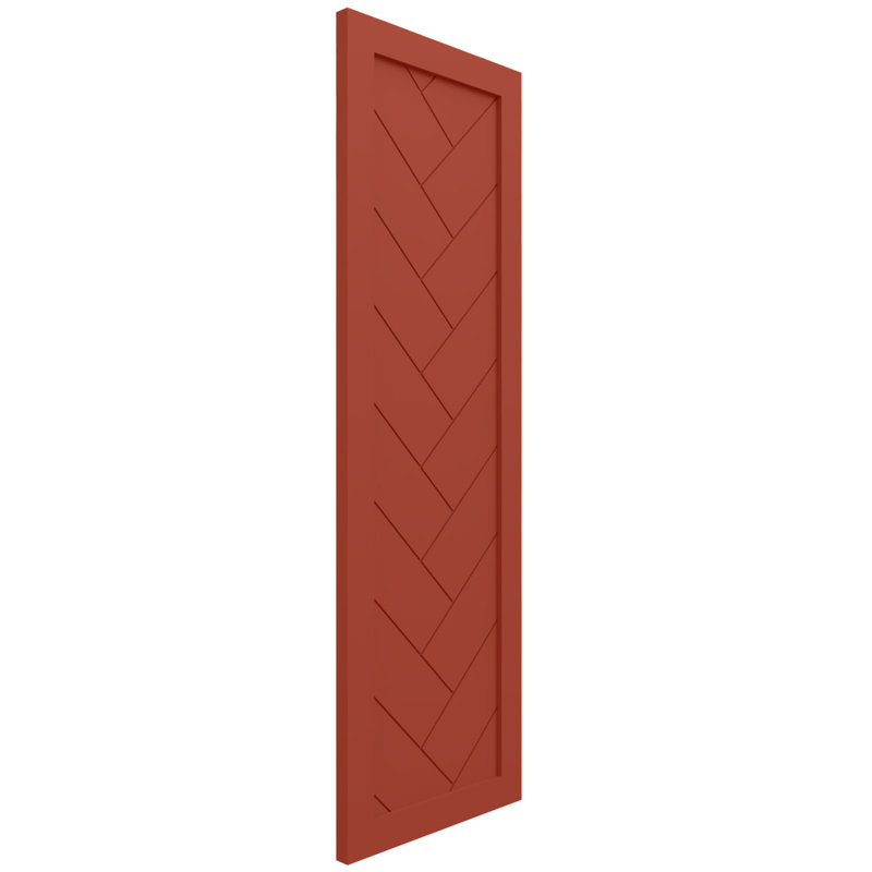 Volets à panneau plat, 69", Feuilles colorées, 15"