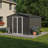 10X12 Ft Metal Outdoor Storage Sheds  , Grey
