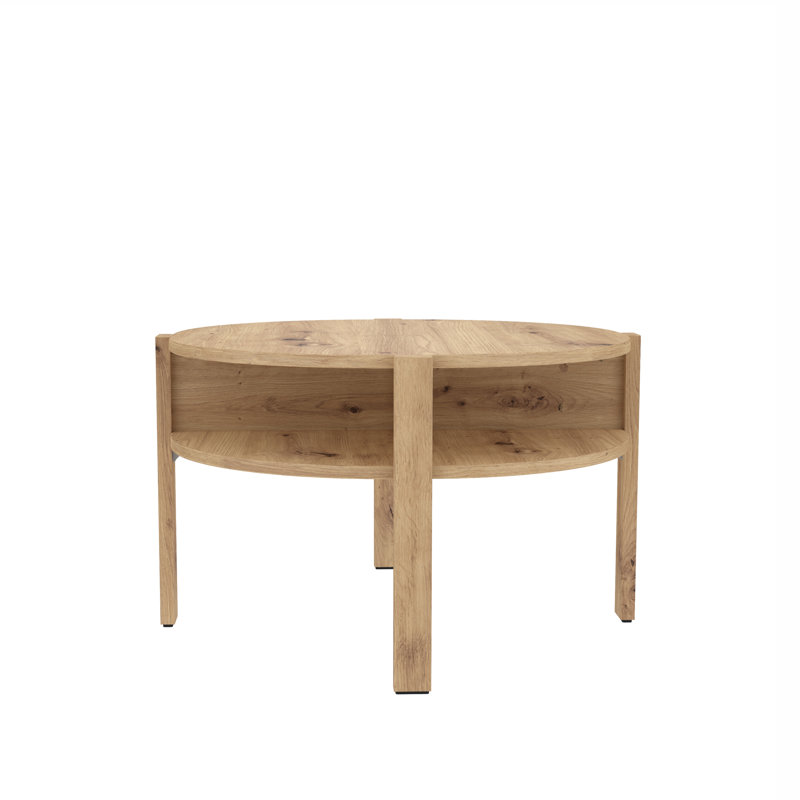 Aiofe Four Leg Coffee Table with Storage, Artisan Oak