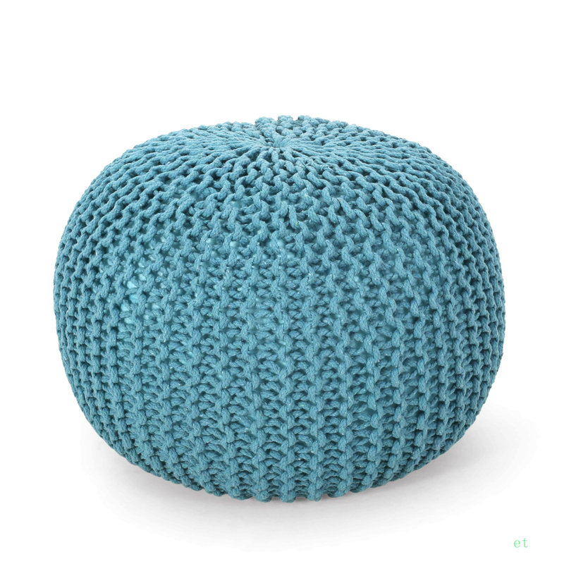 MORO POUF, Bean Bag, Aqua Cotton