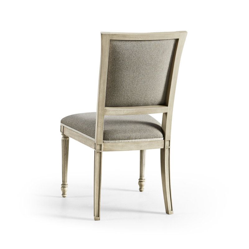 Flare Upholstered Dining Chair, Bleached Walnut