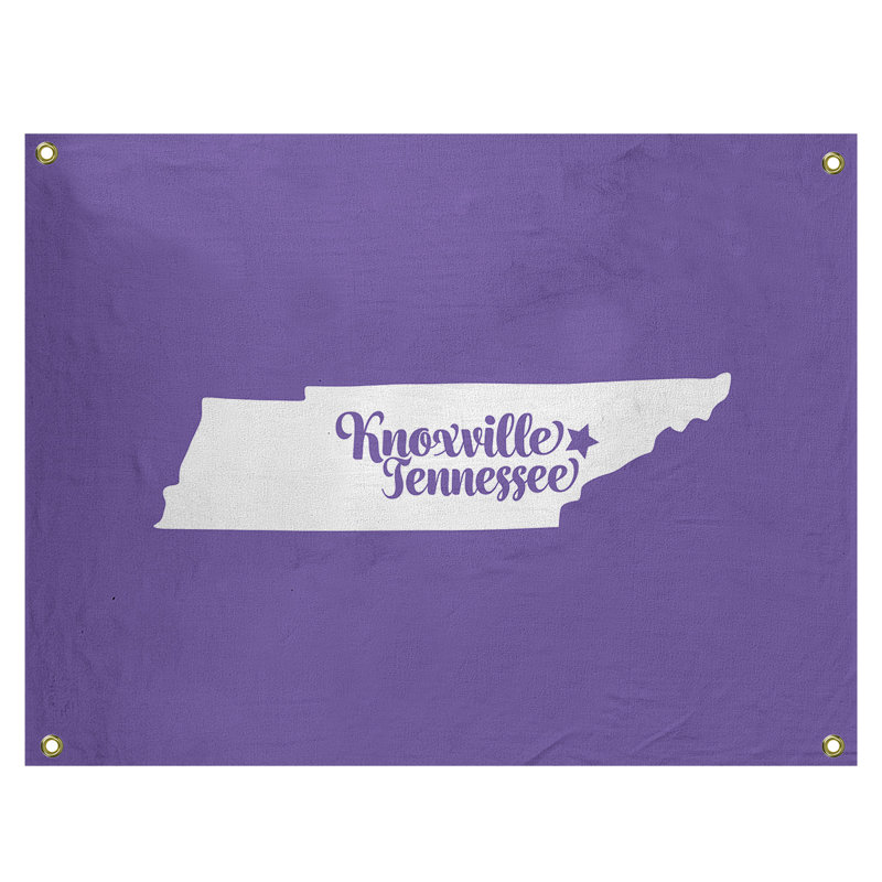 Tapisserie murale tennessee knoxville, H 50 po x l 59 po, Mauve