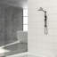 10 Inch Shower System With 5 Function Rain Hand Shower, 26.3" Slide Bar Shower Head Combo, Matte Black