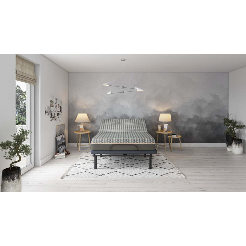 Matelas hybride Copper Lux 14 po avec couche de confort à mémoire de forme et système de ressorts, Simple extra long