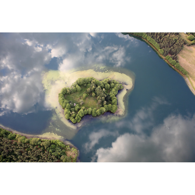 Aerial Photo Of A Island by DariuszPa - Wrapped Canvas Print, 20cm H x 30cm W