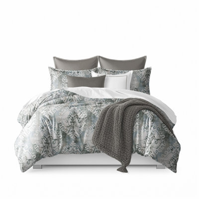Oxford Ash Comforter & 2 Shams Set Full/Double
