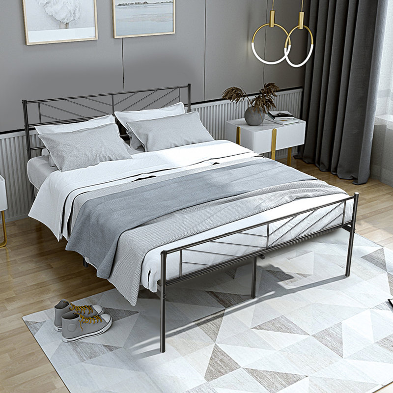 Sibbern Metal Piece Bedroom Set, Double