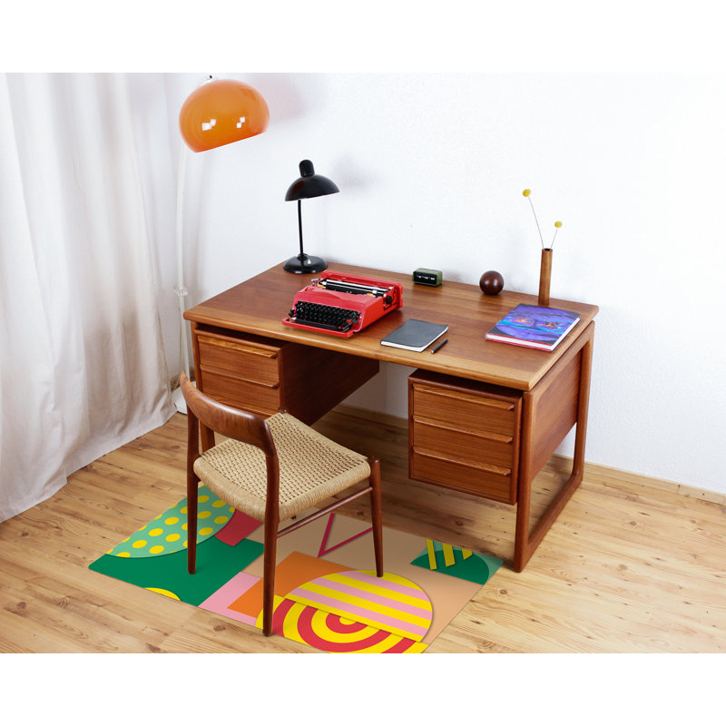 Nancyjo Hard Floor Rectangular Chair Mat, 100 x 70 cm