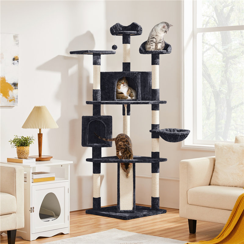 Siebert 79'' H Cat Tree, Black
