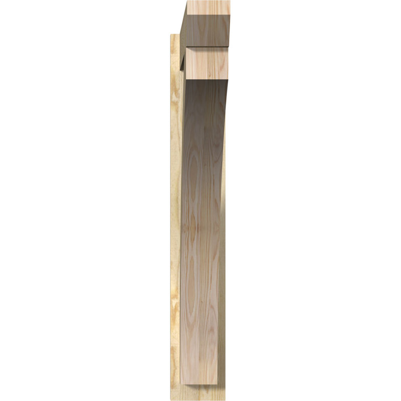 Persienne en bois Thatton, P 34 po x H 40 po, Cèdre rouge de l'Ouest de 8 po (sciage brut)