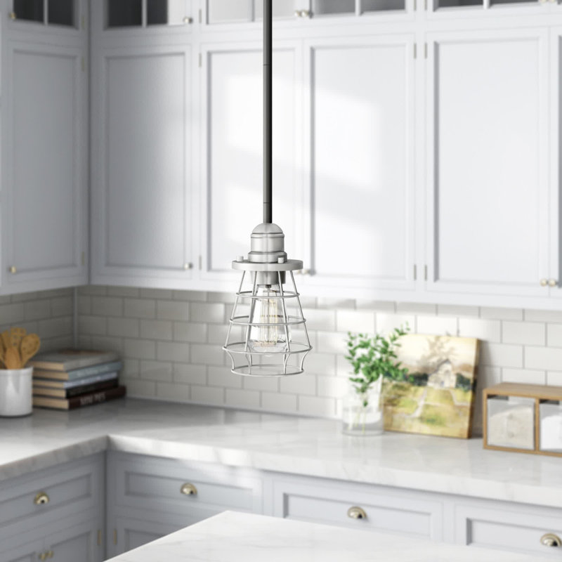 Luminaire suspendu en forme de cloche à 1 lumière Brickhill