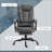 Vinsetto Massage Reclining Office Chair with 7-Point Vibration | Gray | Faux Leather
