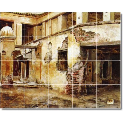 30"" x 24"" Ceramic Painting Decorative Mural Tile 6"" x 6 -  Picture-Tiles.com, W09574-M