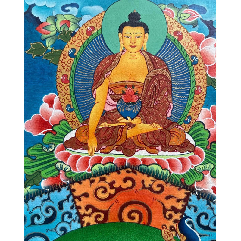 Kalachakra, divinité Thangka (Thangka sans brocart)