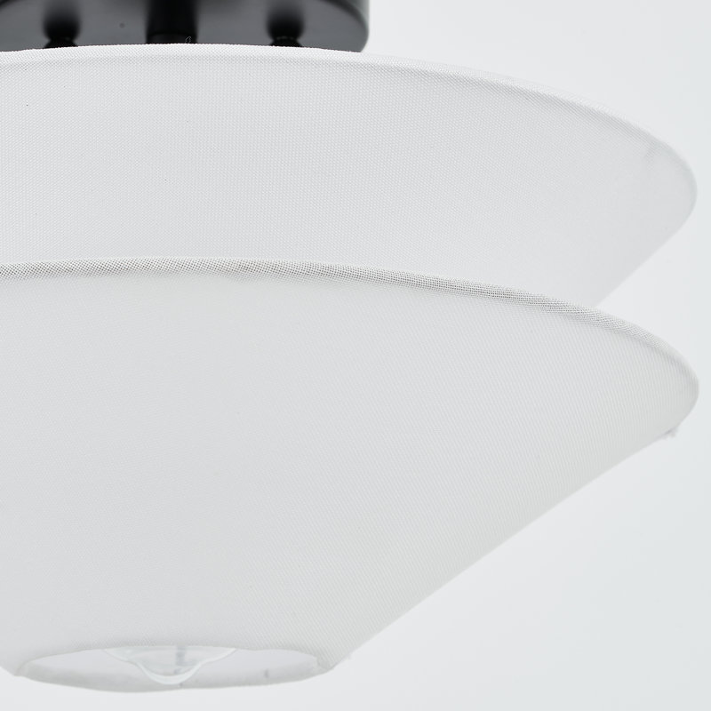 Linen Semi Flush Mount