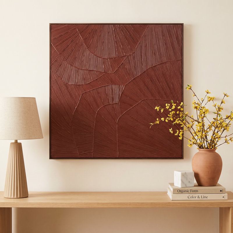 Framed Painting, Maroon