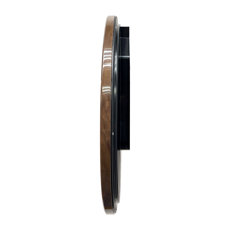 QXA807ARH Wall Clock, Brown, Black