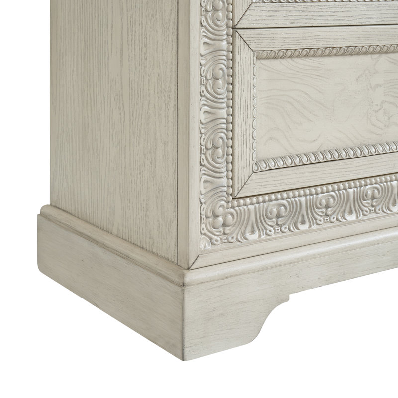 Ensemble commode et miroir Armor blanc