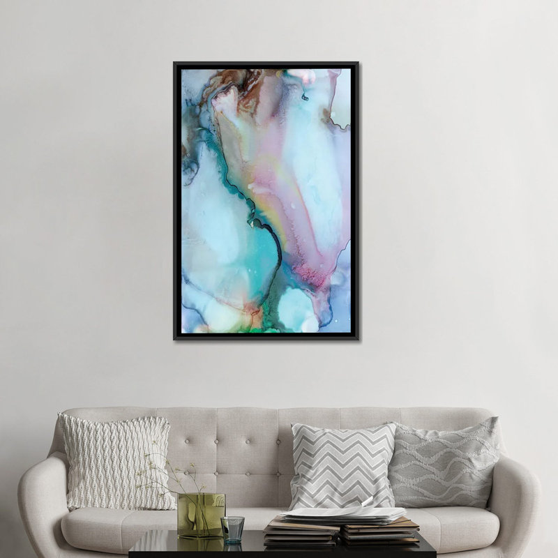 "into the galaxy ii" non disponible sur toile, Toile encadrée noire, Pas de tapis, H 48 po x l 32 po x P 1,5 po