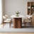 71'' Modern Dining Table, Oval Dining Table with Sintered Stone Tabletop and Double Pedestals-369295708