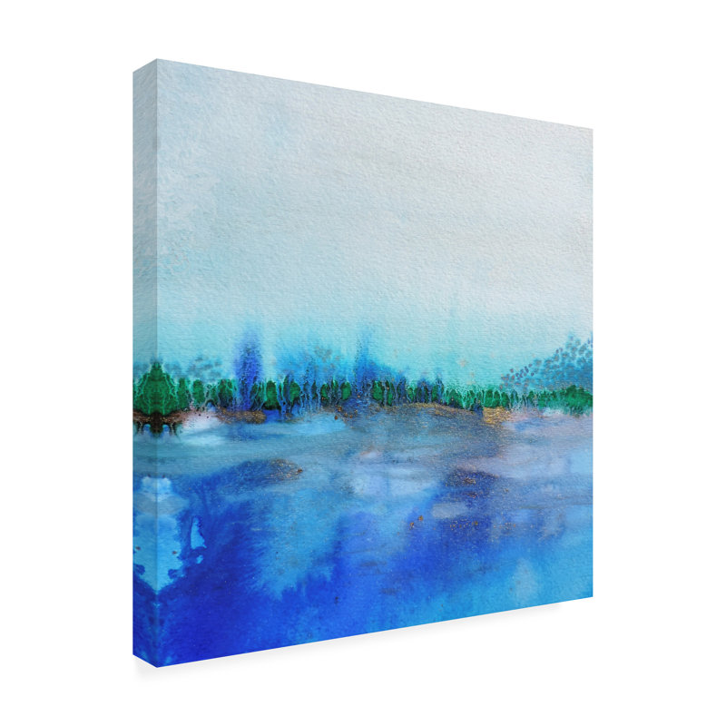 Art sur toile Sylvie Demers «Eau 1», H 35 po x l 35 po x P 2 po