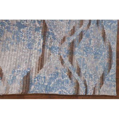 Tapis rayé abstrait moderne 3 x 5
