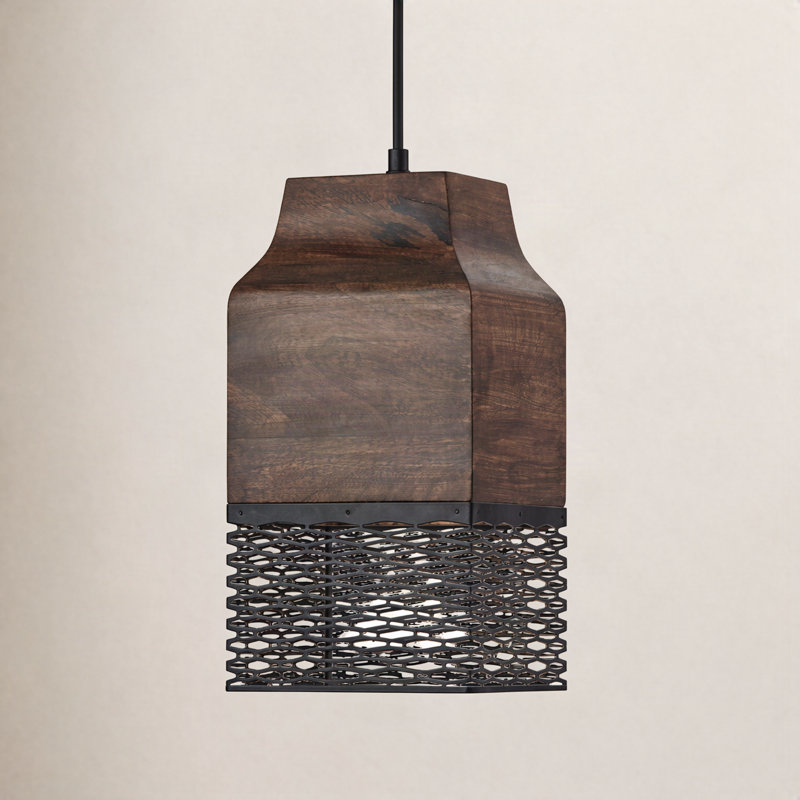 Drago 1 - Light Satin Black Geometric Pendant