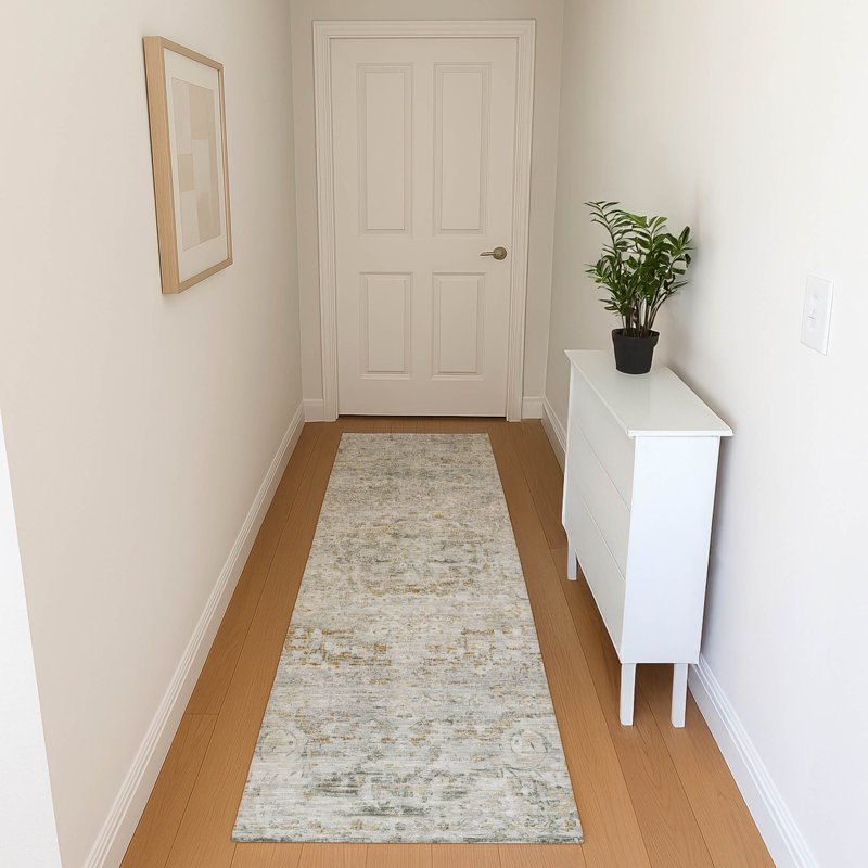 Premium Machine Washable Marasco AMF1636 Global Rug, Runner 2'3" x 7'6"